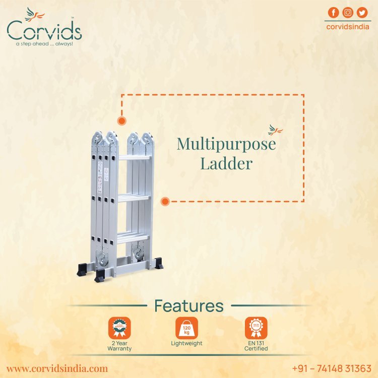 Multipurpose Ladder – Flexible, Reliable, and Perfect for Any Task | Corvids India